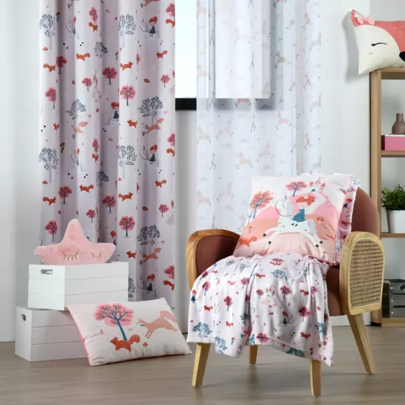 Coussin rectangulaire enfant (50 cm) Cyrielle Rose 2