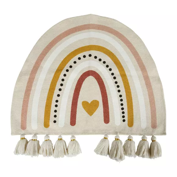 Tapis coton enfant (70 cm) Arc en ciel Multicolore