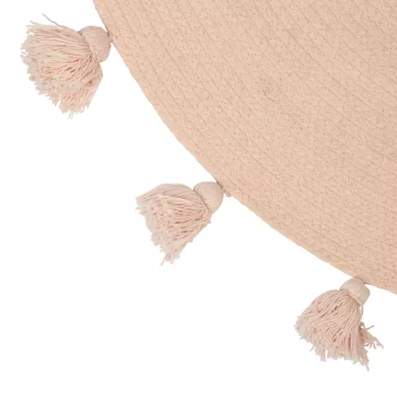 Tappeto in cotonee per bambini (90 cm) Lou Rosa