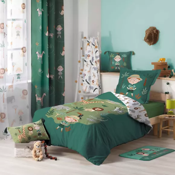 Coussin enfant (40 cm) Léo l'explorateur Vert 2
