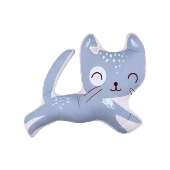 Sierkussen kat (40 cm) Zoeline Muisgrijs 3