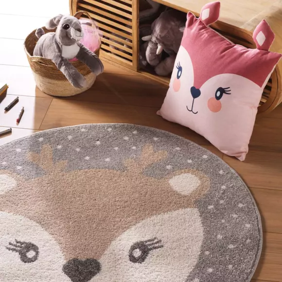 Cojín cuadrado Infantil Bambi Rosa