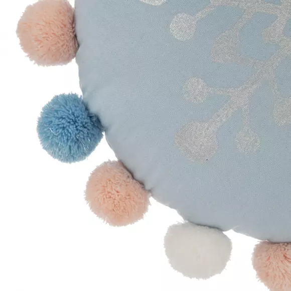 Sierkussen rond kind (35 cm) Hiver Blauw