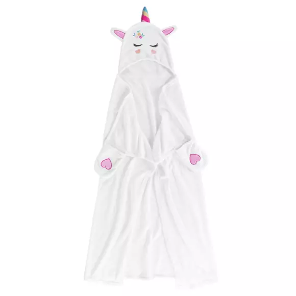 Plaid à capuche enfant (120 cm) Lilove Blanc 2