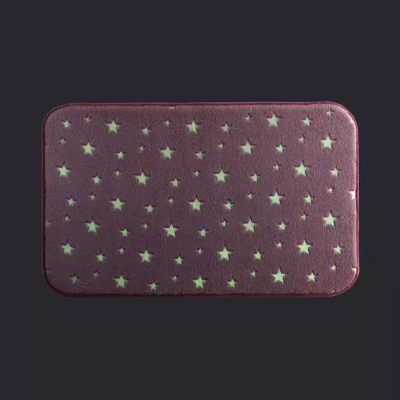 Alfombra fosforescente (80 cm) Fluo Night Rosa 3