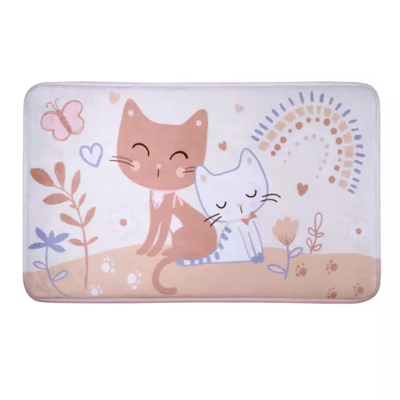 Tapis antidérapant (75 cm) Zoéline Rose 2