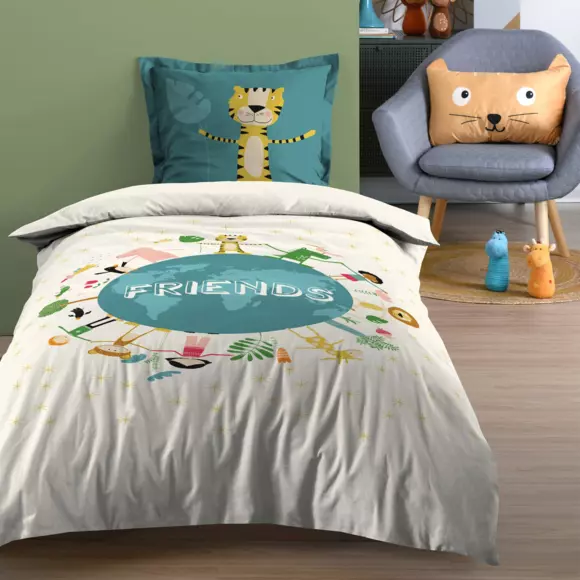 Coussin rectangulaire enfant (50 cm) Lucas Jaune moutarde 2
