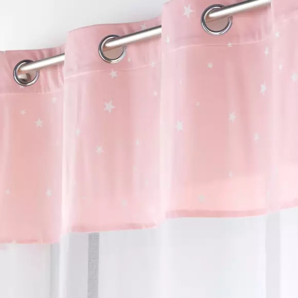 Voilage phosphorescent enfant (140 x 280 cm) Moonlight Rose 2