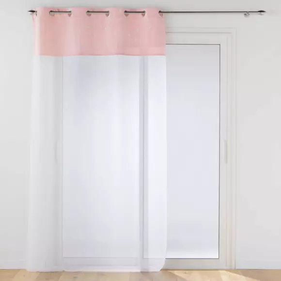 Visillo fosforescente (140 x 280 cm) Moonlight Rosa 3