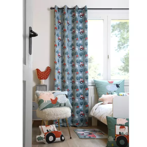 Coussin tracteur enfant Tom Multicolore