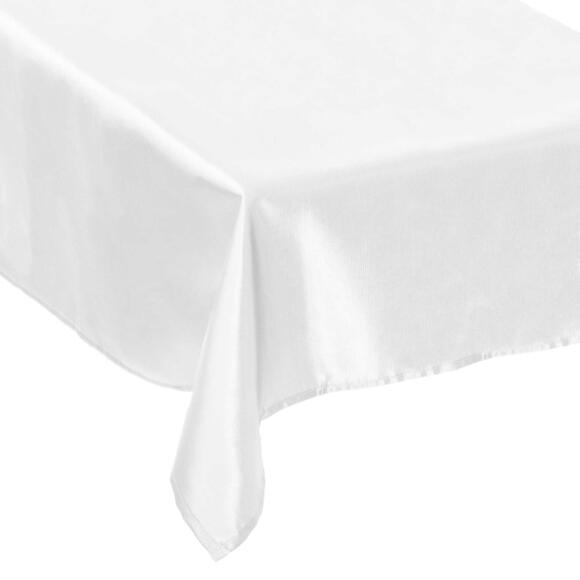 Tafelkleed rechthoekig (L360 cm) Satijn wit 2