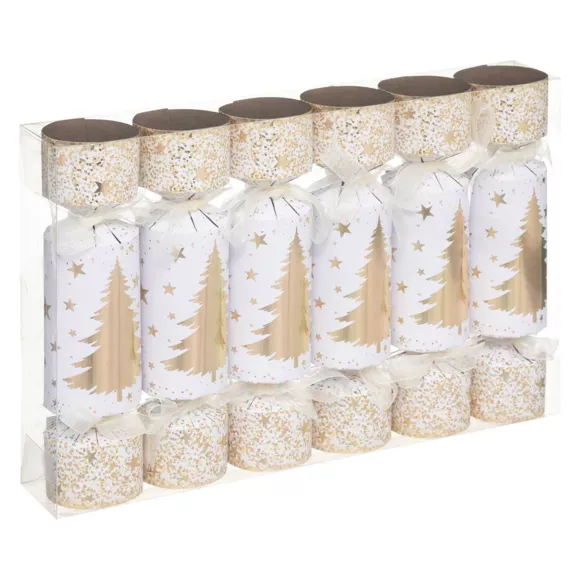 Lote de 6 crackers Abeto Oro 2