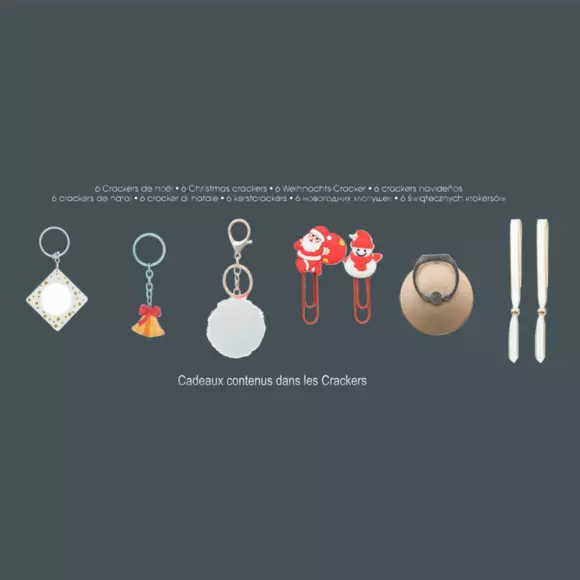 6er Set Knallbonbons  Tanne Gold 3