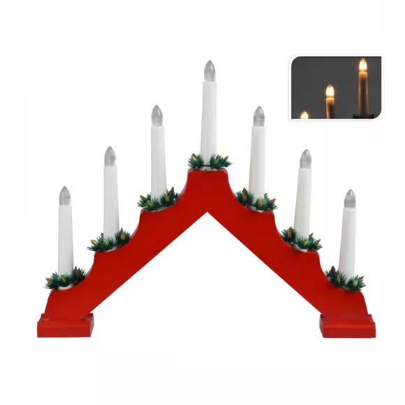 Verlichte kroonluchter Minuteur Rood 2