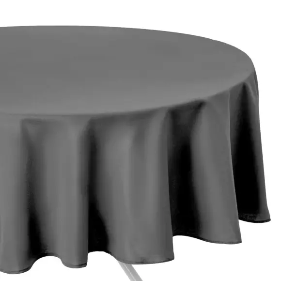 Mantel redondo (D180 cm) Lina Gris oscuro 127