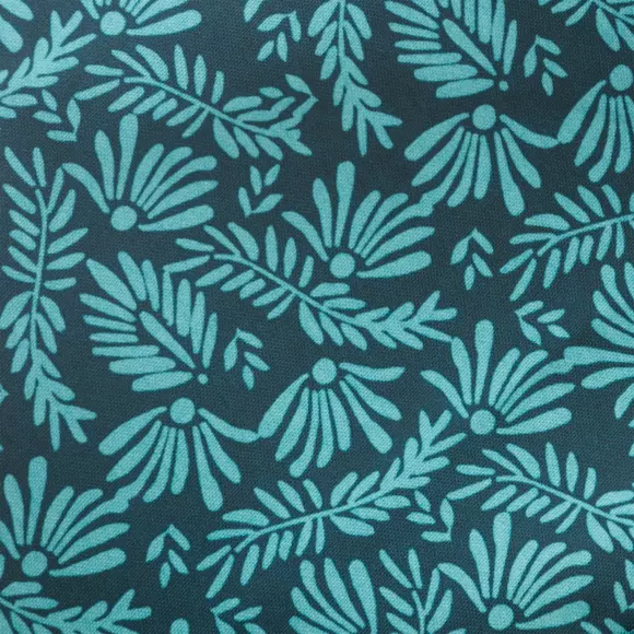 Nappe ronde anti tache (D180 cm) Feuilles Bleu canard 3