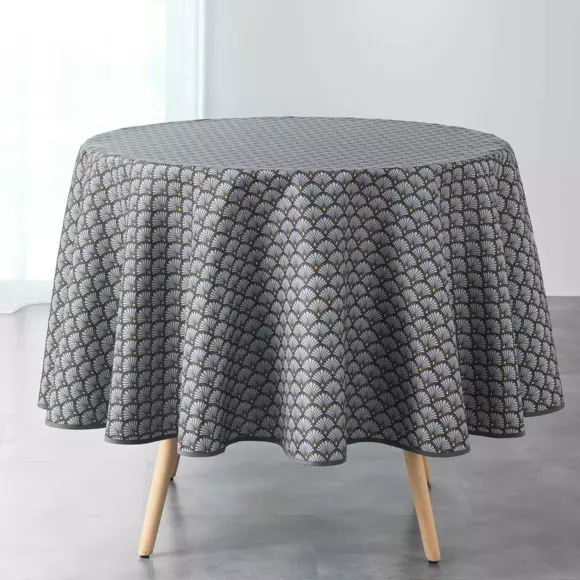 Nappe ronde anti tache (D180 cm) Artchic Gris anthracite 2