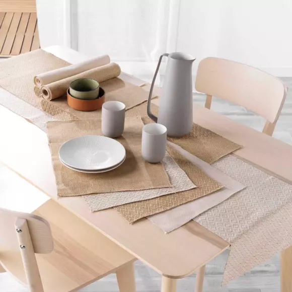 Chemin de table jute (140 cm) Modalie Beige 3