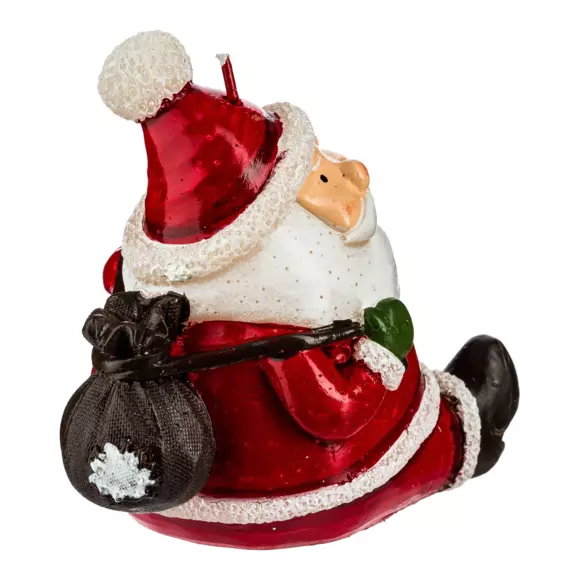 Vela Papá Noel sentado Rojo 3
