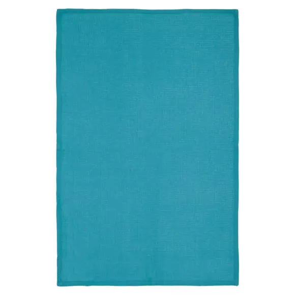 3er Set Geschirrtücher Geom Petrolblau 2