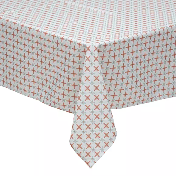 Mantel rectangular anti manchas (240 cm) Jacky Terracota