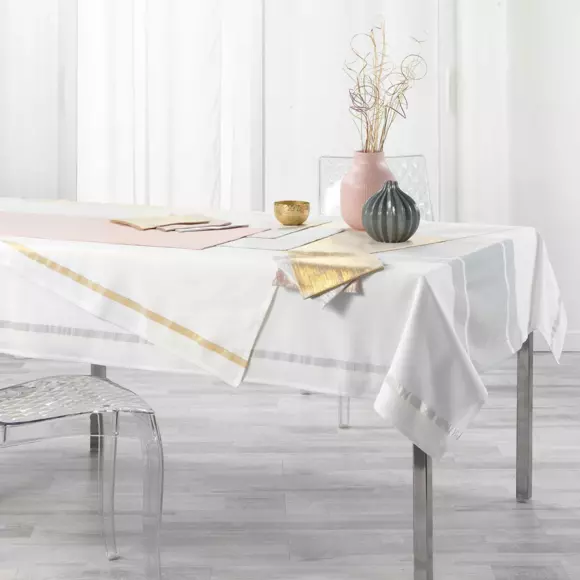 Lot de 3 serviettes coton Elegancia Or 2