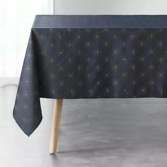 Nappe rectangulaire (L240 cm) Etoiles Bleu marine 3