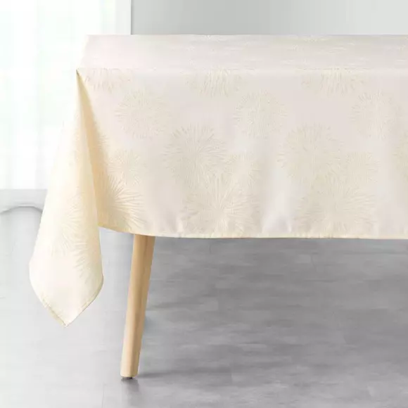 Mantel rectangular (L240 cm) Artifice Crudo y dorado  3
