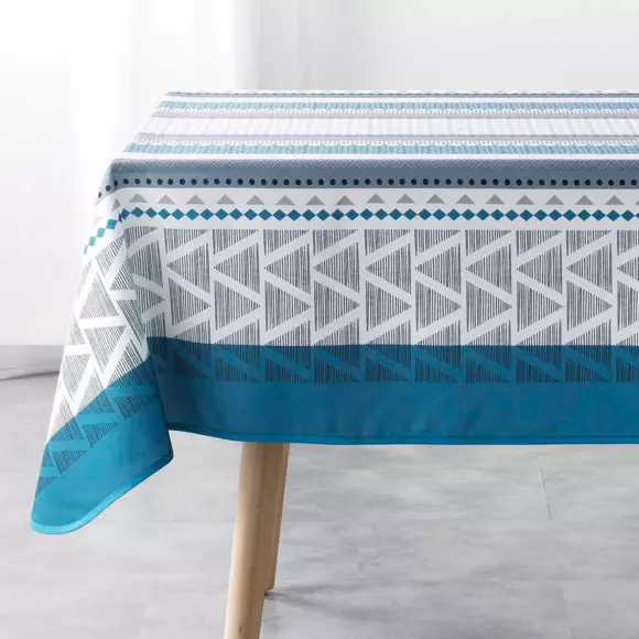 Mantel rectagular antimancha (L200 cm) Pacome Azul 2