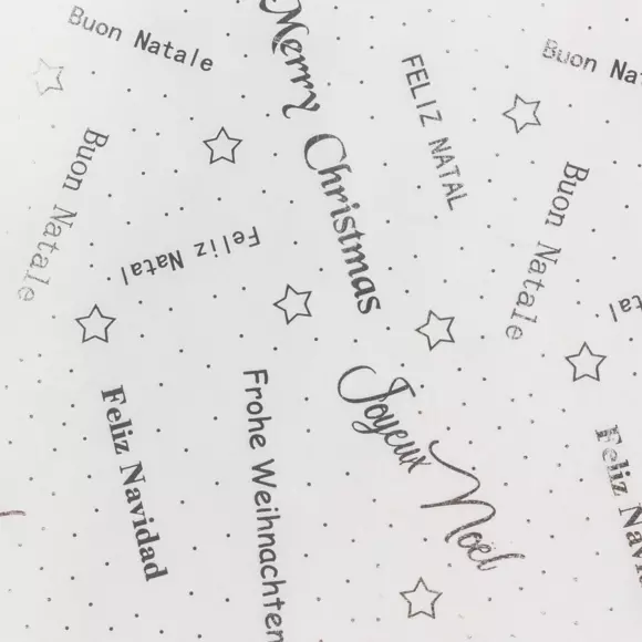 Chemin de table Noël Blanc