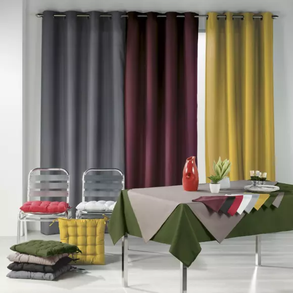Mantel rectangular (L250 cm) Essentiel Verde kaki 2