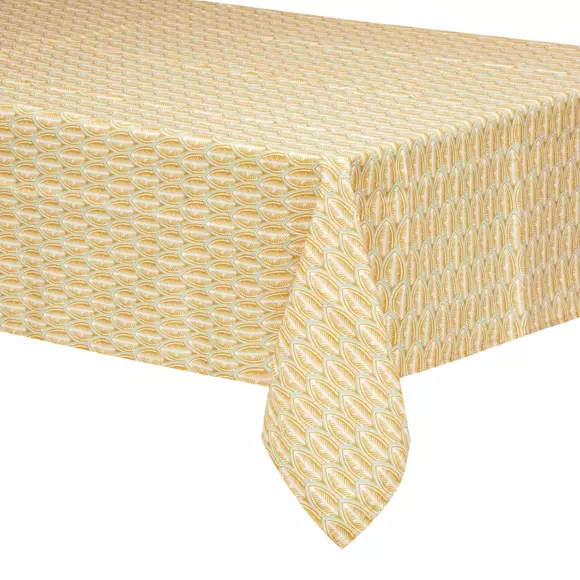 Mantel rectangular anti manchas (L240 cm) Soan Amarillo ocre 2