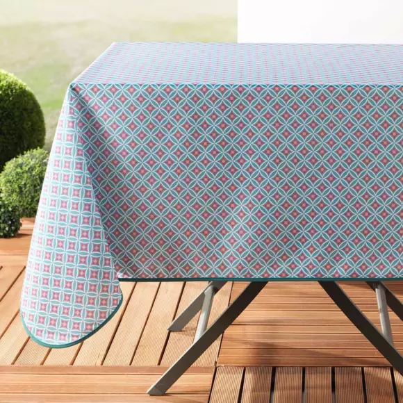Mantel rectagular antimancha (L240 cm) Havana Verde menta 2