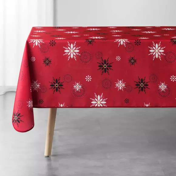 Nappe rectangulaire (L240 cm) Enchanté Rouge 2