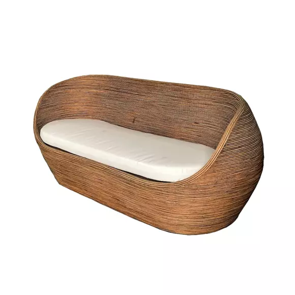 Conjunto de jardín de ratán Trinidad Natural - 5 plazas 3