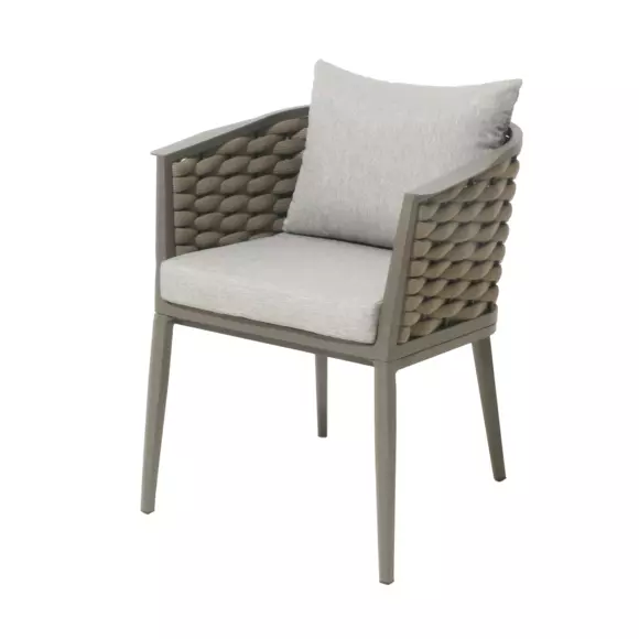 Lot de 2 fauteuils de jardin Embruns - Noisette 2
