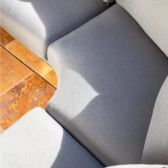 Conjunto de muebles de jardín Long Beach Antracita - 7 plazas 7