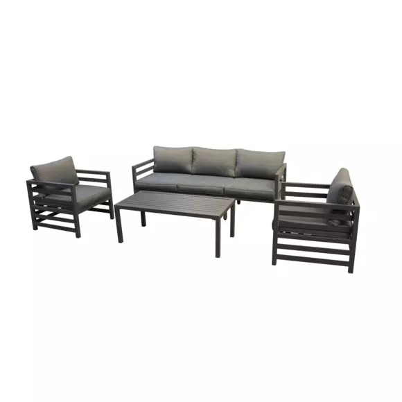 Salon de jardin Marbella Gris anthracite - 5 places 7