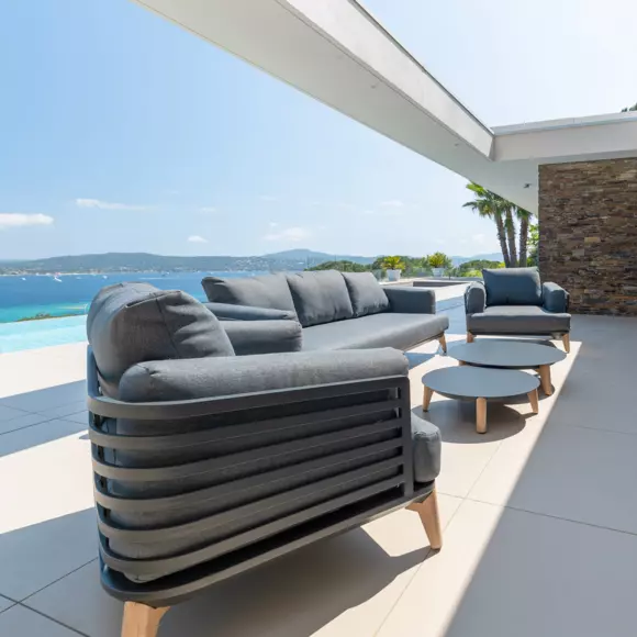 Fauteuil de jardin Monte Carlo - Anthracite 2