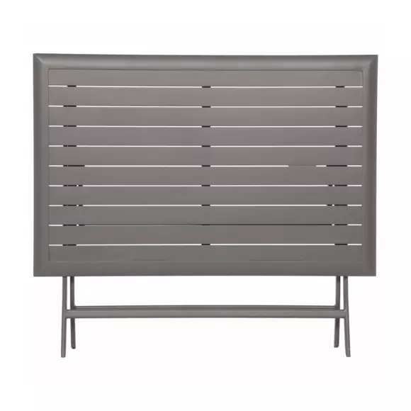Table de jardin pliante Aluminium Azua (110 x 71 cm) - Marron tonka 7