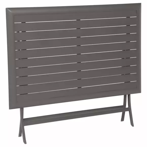 Table de jardin pliante Aluminium Azua (110 x 71 cm) - Marron tonka 8