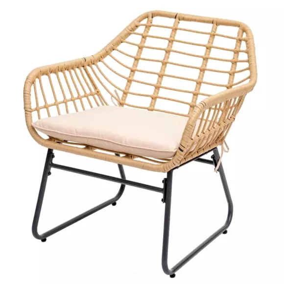 Conjunto de muebles de jardín Algarve Beige Natural - 2 plazas 3