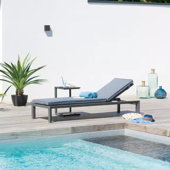 Table d'appoint de jardin Evasion - Graphite 2