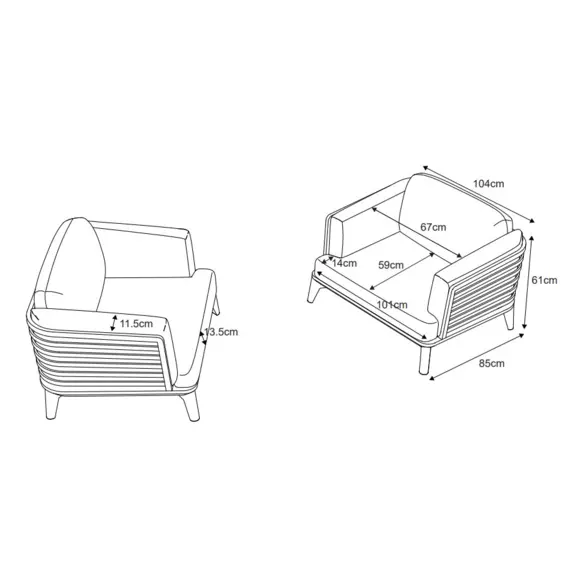Fauteuil de jardin Monte Carlo - Blanc