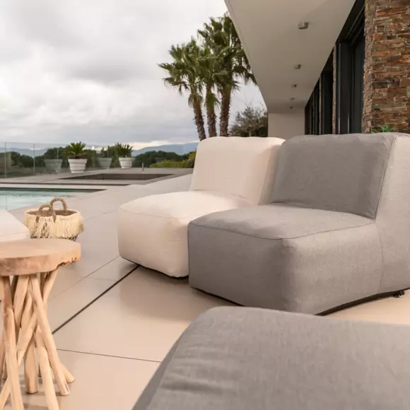 Sillón de jardín hinchable Bubble - Antracita 2