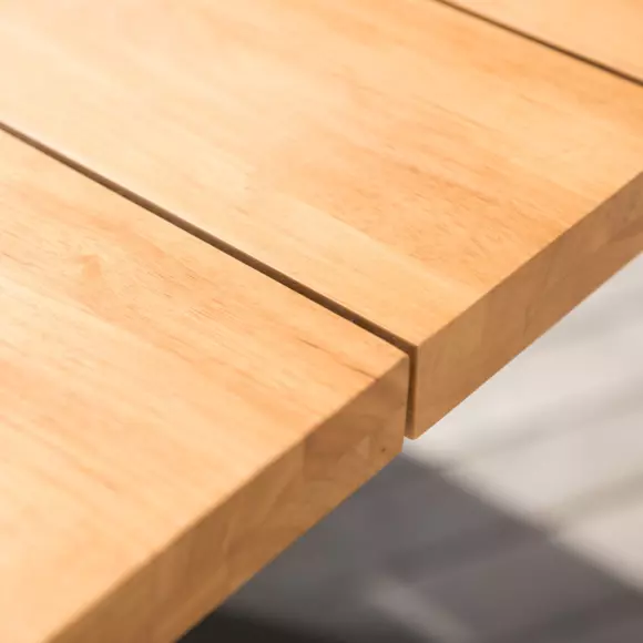 Mesa de jardín Bali de aluminio/Teck de 8 plazas (200 x 100 cm) - Blanco	 3
