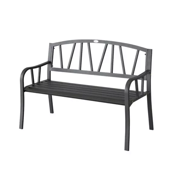 Banc de jardin Alvernia - Noir 3