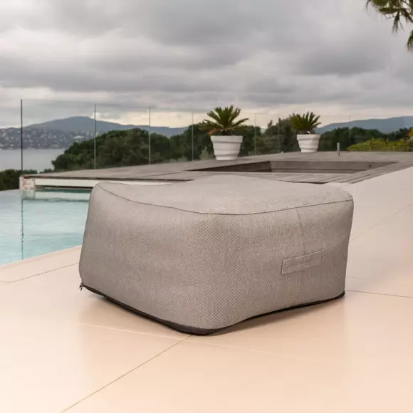 Pouf de jardin gonflable Bubble carré - Anthracite 3