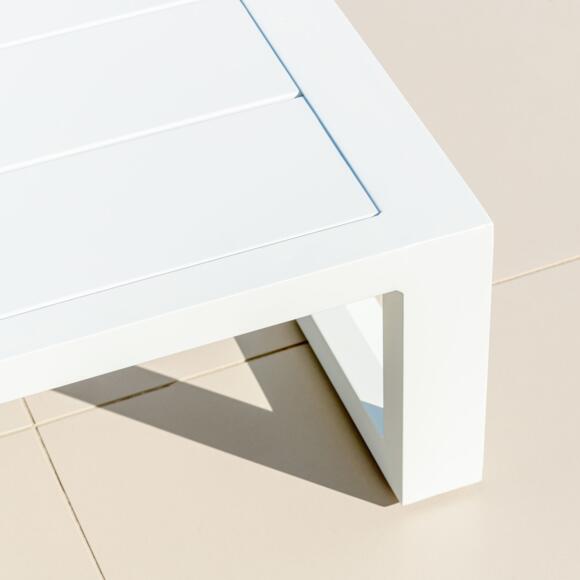 Tavolino rettangolare Elba - Bianco 3