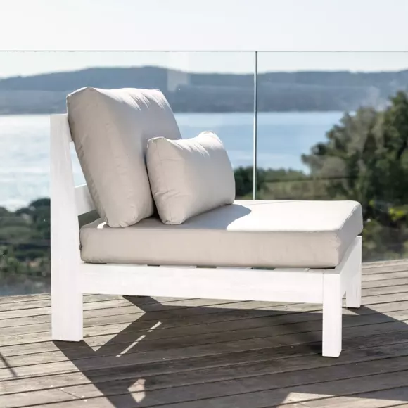 Sillón de jardín Borneo - Blanco 2